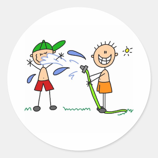 Rond Sticker de combat à tuyau d'été (Devant)