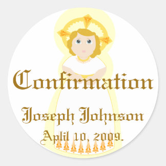 Rond Sticker de confirmation-Personnaliser