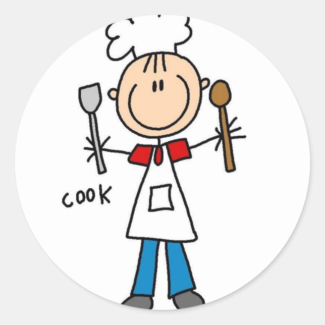 Rond Sticker de Cook Figure Sticker (Devant)