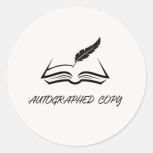 Rond Sticker de copie autographié