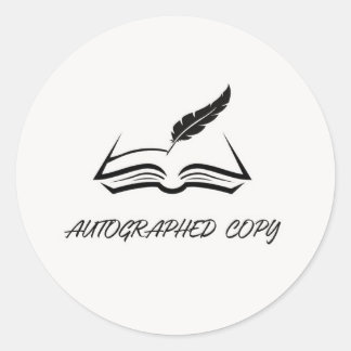 Rond Sticker de copie autographié
