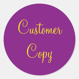 Rond Sticker de copie client