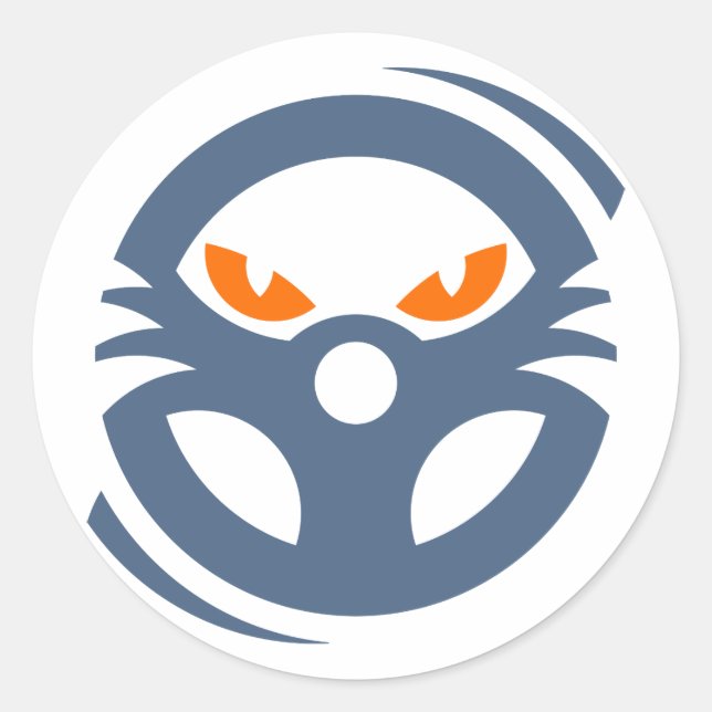 Rond Sticker de course mode bête (Devant)