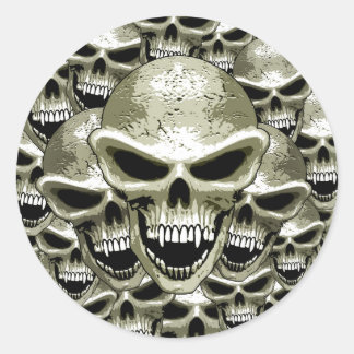 Rond Sticker de crânes