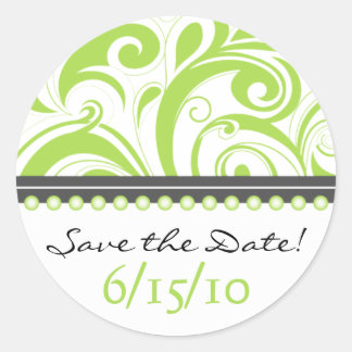 Rond Sticker de date à la Lime tendance Sticker