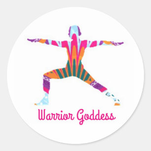 Rond Sticker de déesse guerrière