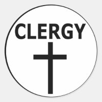 Sticker de fenêtre de clergé