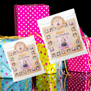 Rond Sticker de fête de l'amoureux du café pour enfants