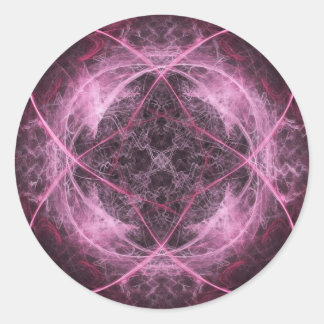 Rond Sticker de folie rose