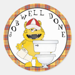 Rond Sticker de formation Potty bien fait