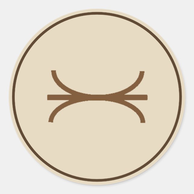 Rond Sticker de fusion Brown (Devant)