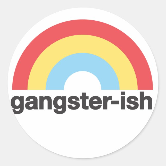 Rond Sticker de Gangsterish (Devant)