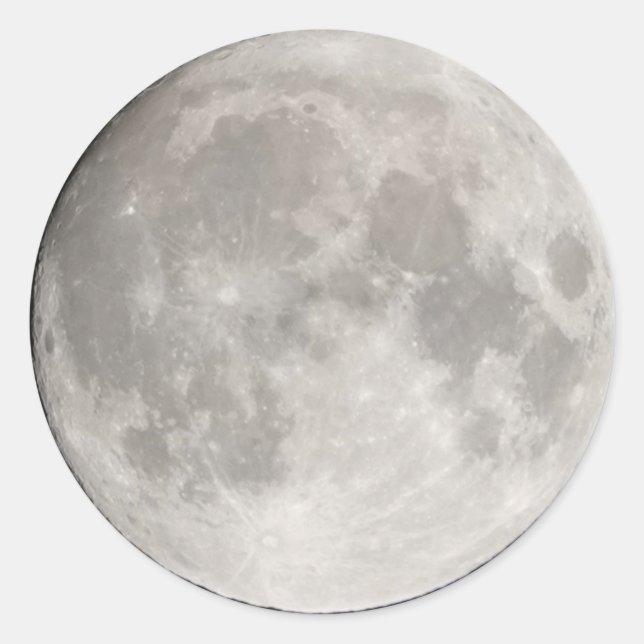 Rond Sticker de grande lune (Devant)