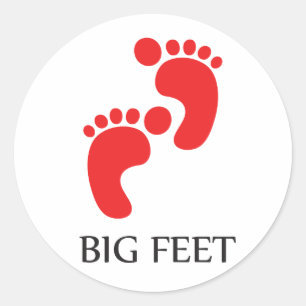 Rond Sticker de gros pieds
