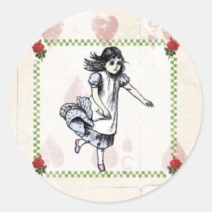 Rond Sticker de Hatter Alice au pays des merveilles