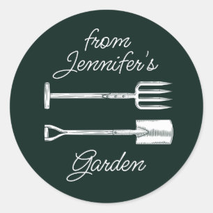 Rond Sticker de jardin, Nom personnalisé