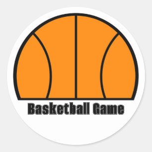 Rond Sticker de jeu de basket-ball