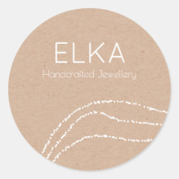 Rond Sticker de Kraft Look Designer