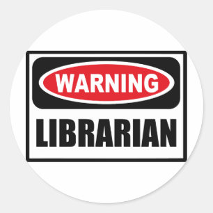 Rond Sticker de la BIBLIOTHÈQUE