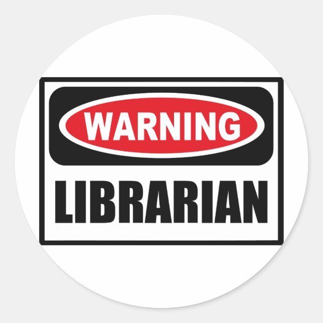 Rond Sticker de la BIBLIOTHÈQUE (Devant)
