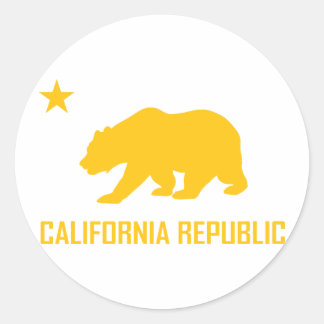 Rond Sticker de la Californie