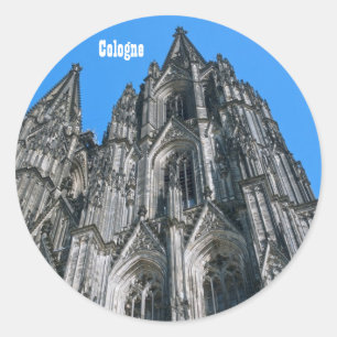 Rond Sticker de la cathédrale de Cologne
