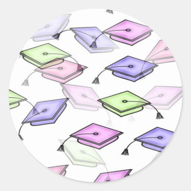 Rond Sticker de la classe de diplôme (Devant)