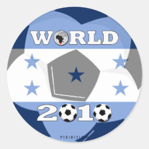 Rond Sticker de la coupe du monde du Honduras