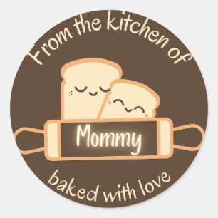 Rond Sticker "De la cuisine de maman"