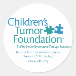Rond Sticker de la Fondation Tumor pour enfants - Custo