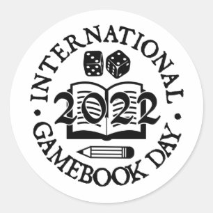 Rond Sticker de la Journée internationale du livre de j