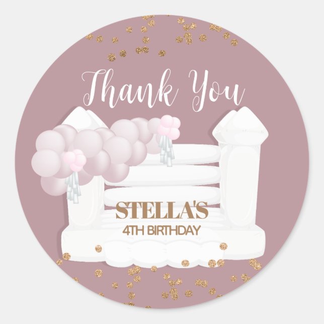 Rond Sticker de la maison de rebond de la partie de vid (Devant)