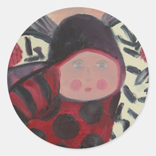 Rond Sticker de la partie Ladybug (Devant)