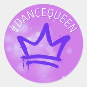 Rond Sticker de la reine de danse