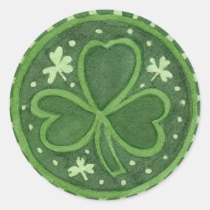 Rond Sticker de la Saint Patrick