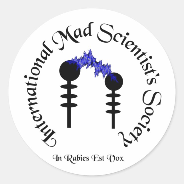Rond Sticker de la société des scientifiques (Devant)