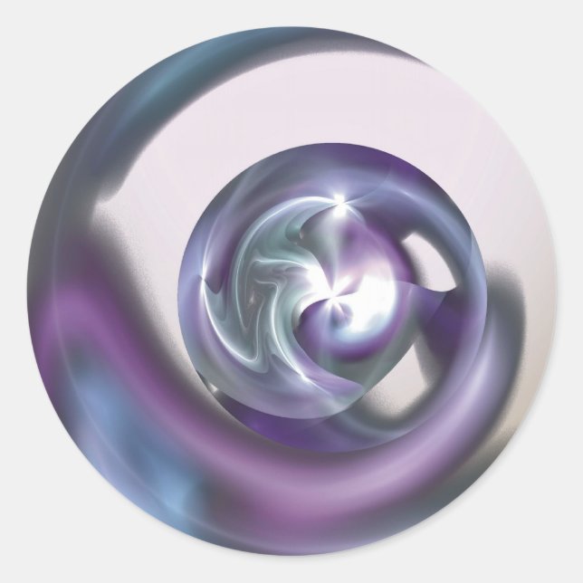 Rond Sticker de la sphère bloquée (Devant)