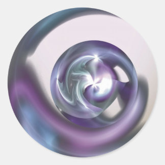 Rond Sticker de la sphère bloquée