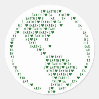 Rond Sticker de la Terre du Coeur