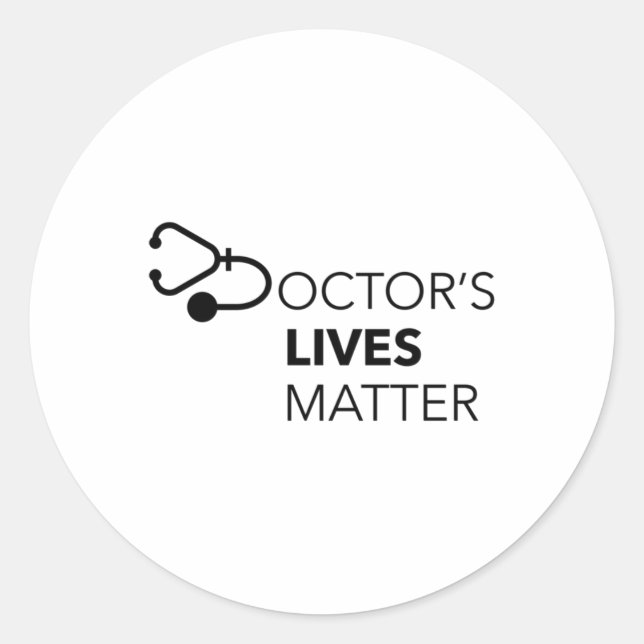 Rond Sticker de la vie du docteur (Devant)