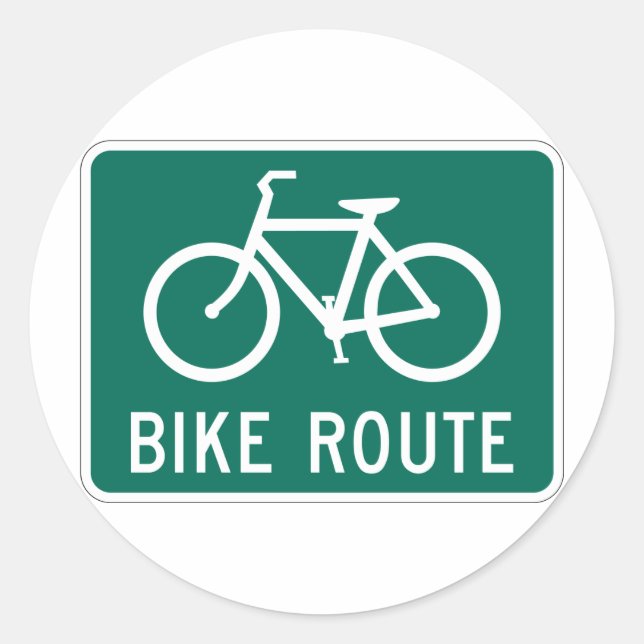 Rond Sticker de la voie cyclable (Devant)