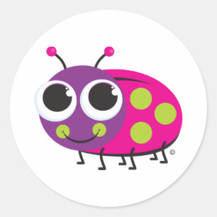 Rond Sticker de Ladybug