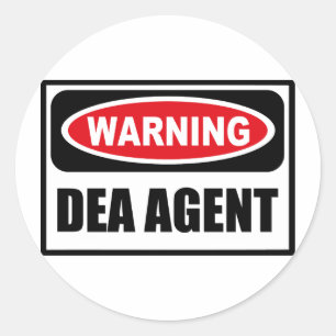 Rond Sticker de l'AGENT DEA