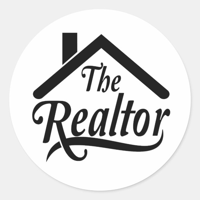 Rond Sticker de l'agent immobilier Realtor (Devant)