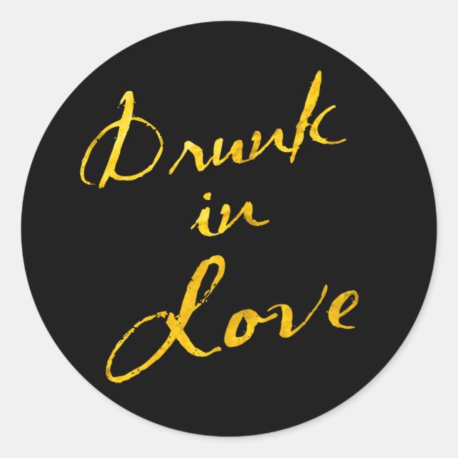 Rond Sticker de l'amour ivre (Devant)