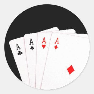 Rond Sticker de Las Vegas 4 As