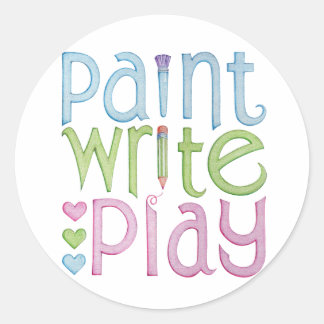 Rond Sticker de lecture de peinture