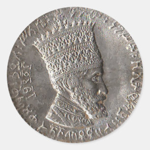 Rond Sticker de l'empereur Selassie I