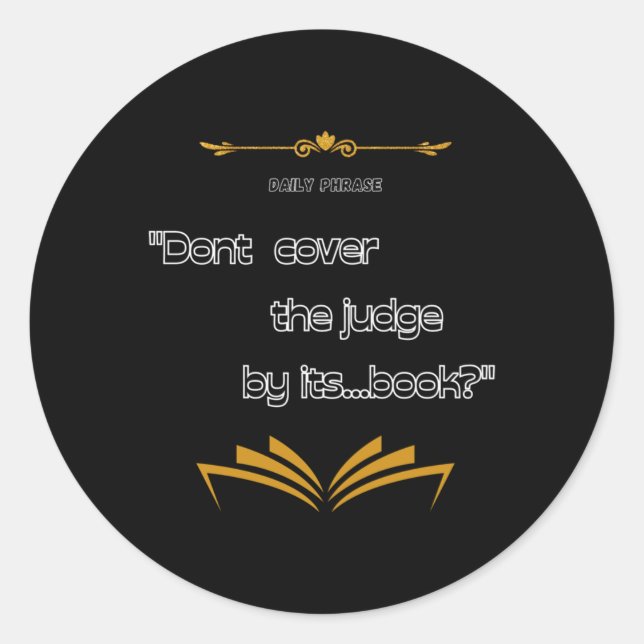 Rond Sticker de livre de points (Devant)