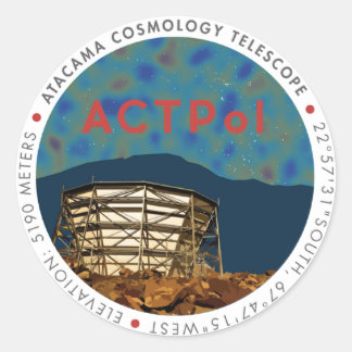 Rond Sticker de logo ACTPol CMB
